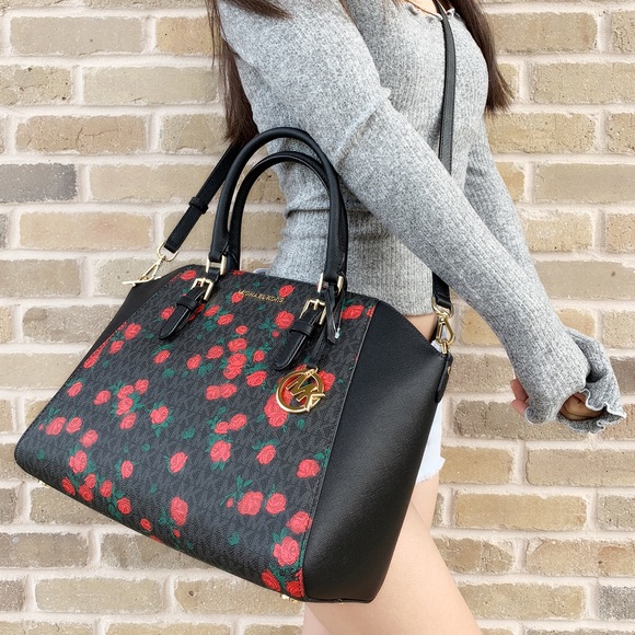 Gaby’sBags👜💕-NWT Michael Kors large Satchel Rose - Picture 4 of 6